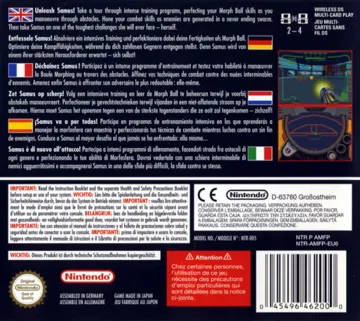 Metroid Prime - Hunters - First Hunt (Europe) (En,Fr,De,Es,It) (Demo) box cover back